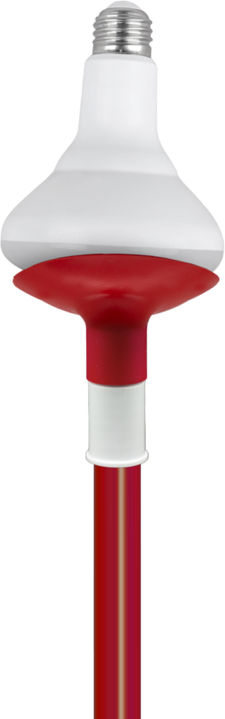 The Light Bulb Changer - The Light Bulb Remover is able to safely remove any BR30 high hat lightbulb with ease. Simply thread the included reverse thread adapter onto your existing handle and follow our included instructions.
